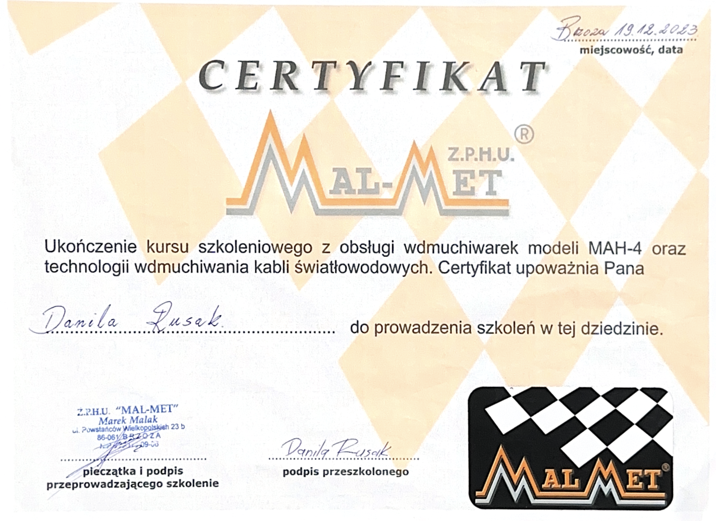 Inblaastechniek MAH-4 (MAL-MET)